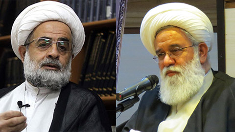 تبریک آیت الله رشاد به آیت الله تحریری- حضور شما در حوزۀ عاصمه مغتنم است.