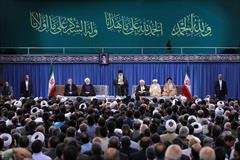 رهبر معظم انقلاب در دیدار مسئولان نظام و سفرای کشورهای اسلامی: جوانان روزی را خواهند دید که کشور فلسطین به ملت آن بازگردد