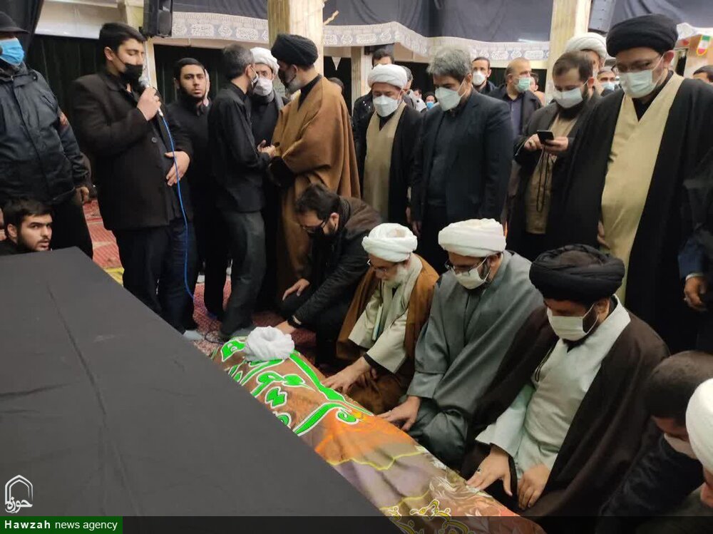 مراسم وداع و تشییع پیکر استاد پیشکسوت حوزه علمیه تهران مرحوم حجت الاسلام والمسلمین طبرستانی