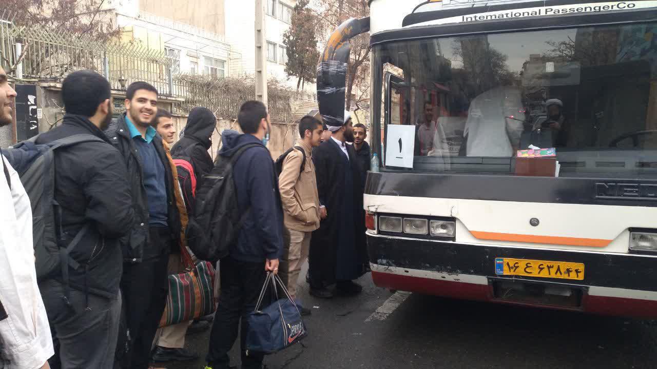  آغاز اعزام طلاب حوزه علمیه استان تهران به مناطق جنگی جنوب در روز راهیان نور