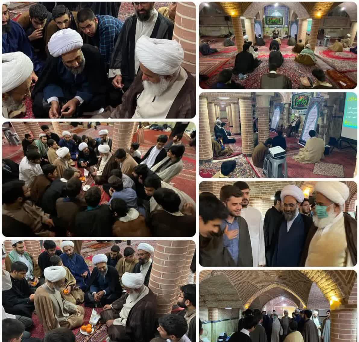 اعتکاف طلاب حوزه علمیه امام رضا در مسجد جامع بازار تهران